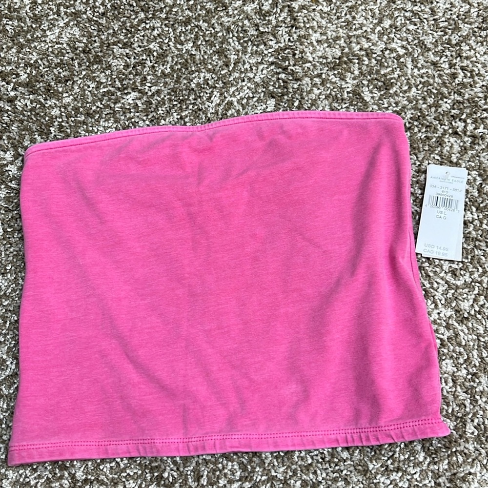 Pink American eagle tube top